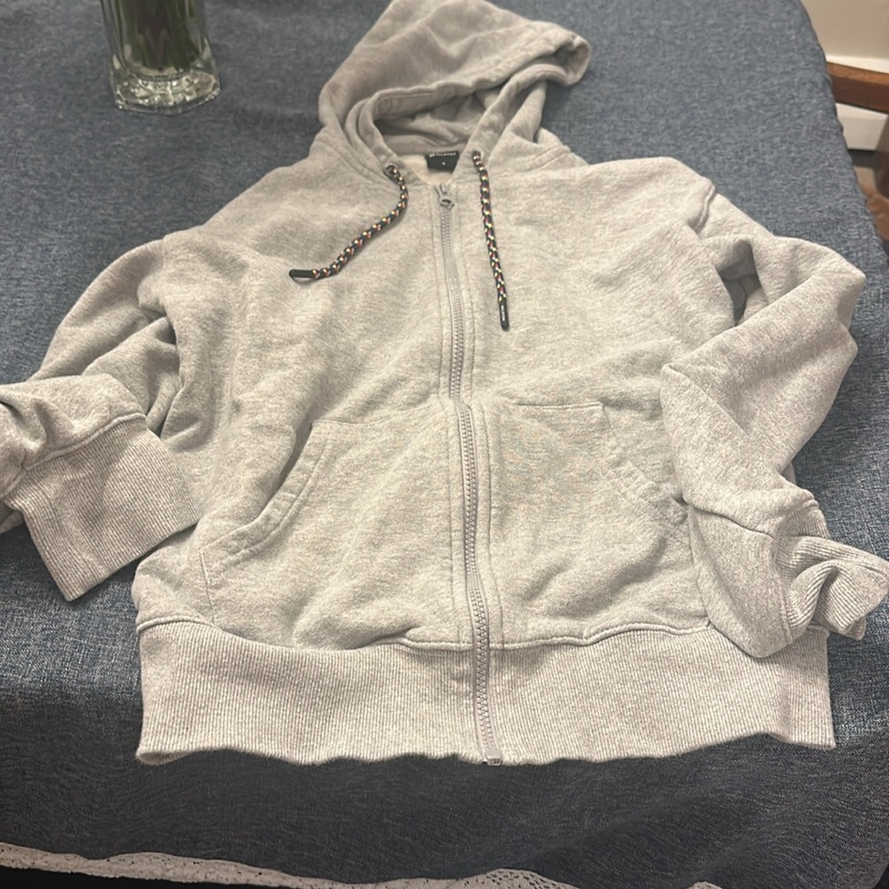 Peloton Multicolor Logo woman’s size small  zip up hoodie